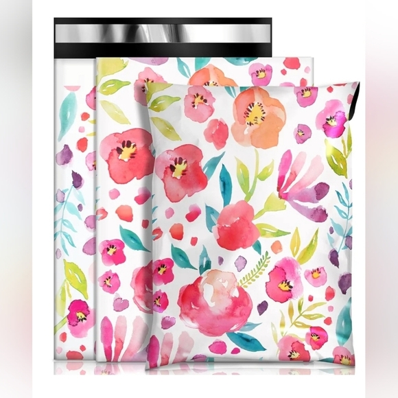 ๐น๏ธ๐ Poly Mailers Large floral  14.5 x 19 bundle โจ๏ธ๐ธ - Picture 1 of 9